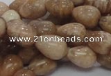 CMS10 15.5 inches 10*14mm teardrop moonstone gemstone beads wholesale