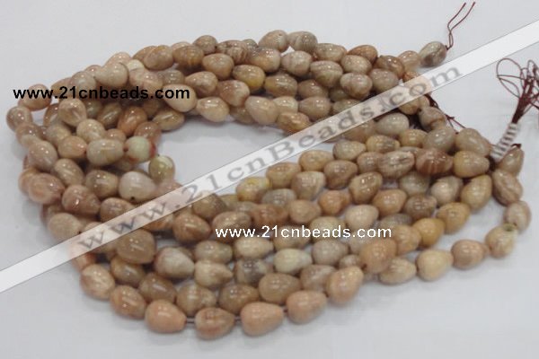 CMS10 15.5 inches 10*14mm teardrop moonstone gemstone beads wholesale