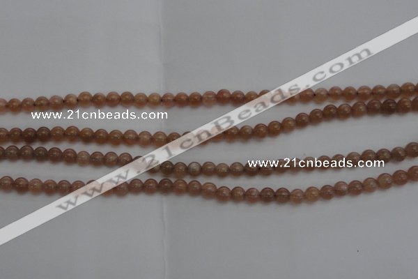 CMS1000 15.5 inches 4mm round AA grade moonstone gemstone beads