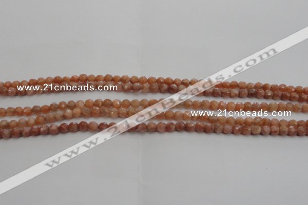 CMS1010 15.5 inches 4mm faceted round AA grade moonstone beads