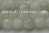 CMS1042 15.5 inches 8mm faceted round A grade white moonstone beads