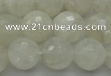 CMS1045 15.5 inches 14mm faceted round A grade white moonstone beads