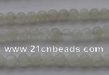 CMS1050 15.5 inches 4mm round grey moonstone beads wholesale