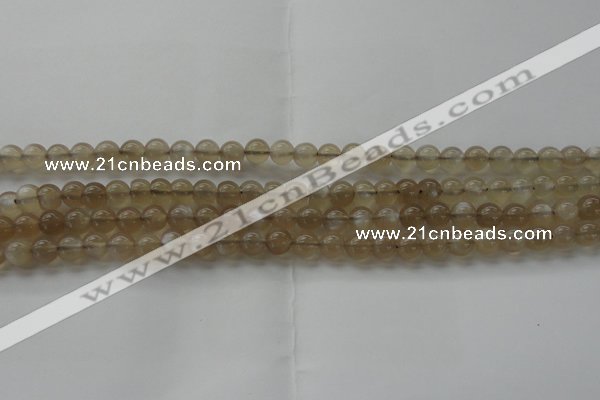 CMS1064 15.5 inches 6mm round grey moonstone beads wholesale