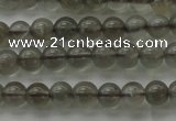 CMS1070 15.5 inches 4mm round grey moonstone beads wholesale