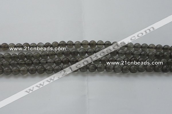 CMS1071 15.5 inches 6mm round grey moonstone beads wholesale