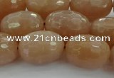 CMS1101 15.5 inches 13*18mm faceted rice moonstone gemstone beads