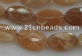 CMS1105 15.5 inches 10*14mm faceted oval moonstone gemstone beads