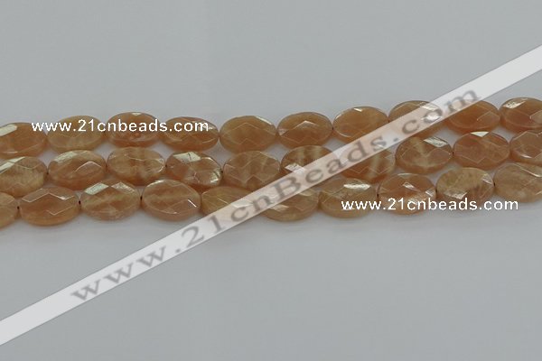 CMS1106 15.5 inches 12*16mm faceted oval moonstone gemstone beads