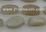 CMS1140 15.5 inches 10*16mm oval moonstone gemstone beads