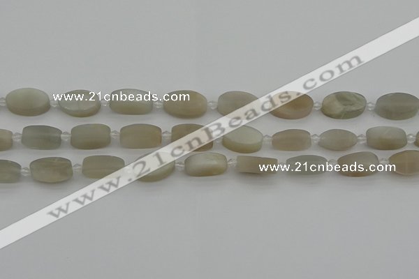 CMS1140 15.5 inches 10*16mm oval moonstone gemstone beads