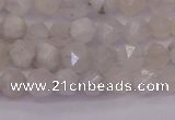 CMS1153 15.5 inches 6mm faceted nuggets white moonstone beads