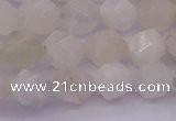 CMS1155 15.5 inches 10mm faceted nuggets white moonstone beads