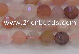 CMS1166 15.5 inches 6mm faceted round rainbow moonstone beads