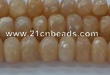 CMS1171 15.5 inches 5*8mm faceted rondelle moonstone beads