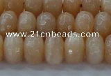 CMS1172 15.5 inches 6*10mm faceted rondelle moonstone beads