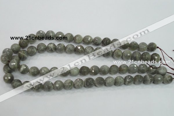 CMS125 15.5 inches 12mm faceted round moonstone gemstone beads