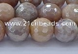 CMS1304 15.5 inches 12mm faceted round AB-color moonstone beads