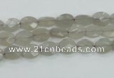 CMS131 15.5 inches 7*8mm faceted oval moonstone gemstone beads