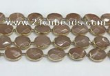 CMS1346 7.5 inches 15*20mm faceted oval moonstone beads