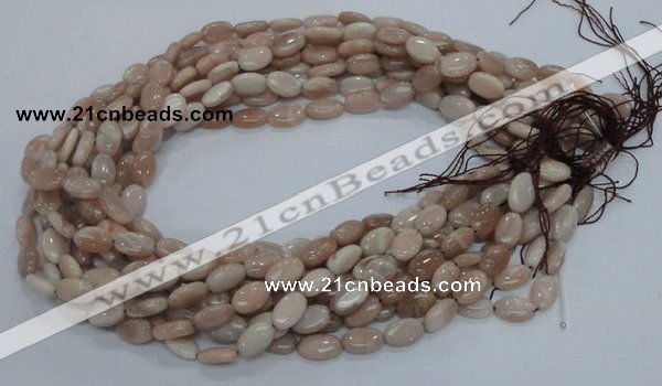 CMS14 15.5 inches 8*12mm oval moonstone gemstone beads wholesale