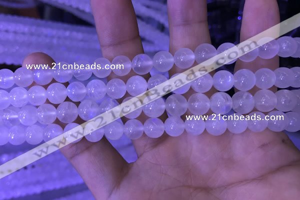 CMS1410 15.5 inches 8mm round white moonstone gemstone beads