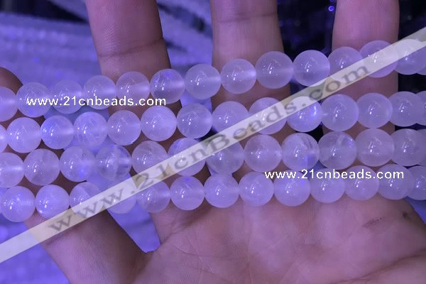 CMS1411 15.5 inches 10mm round white moonstone gemstone beads