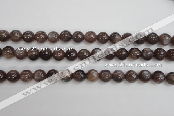 CMS143 15.5 inches 10mm round natural grey moonstone beads