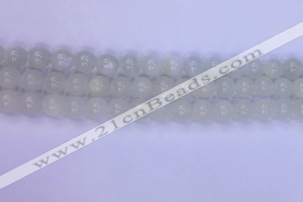 CMS1487 15.5 inches 8mm round white moonstone beads wholesale