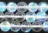 CMS1503 15.5 inches 10mm round synthetic moonstone beads wholesale