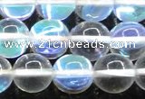 CMS1504 15.5 inches 12mm round synthetic moonstone beads wholesale