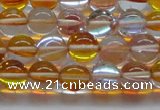 CMS1533 15.5 inches 10mm round synthetic moonstone beads wholesale