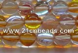 CMS1534 15.5 inches 12mm round synthetic moonstone beads wholesale