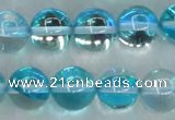 CMS1554 15.5 inches 12mm round synthetic moonstone beads wholesale