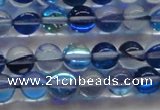 CMS1582 15.5 inches 8mm round synthetic moonstone beads wholesale