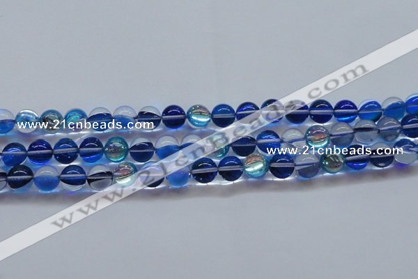 CMS1584 15.5 inches 12mm round synthetic moonstone beads wholesale