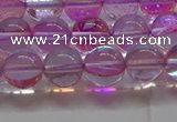 CMS1592 15.5 inches 8mm round synthetic moonstone beads wholesale