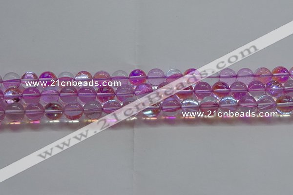 CMS1592 15.5 inches 8mm round synthetic moonstone beads wholesale