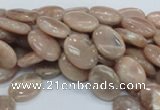 CMS16 15.5 inches 12*16mm oval moonstone gemstone beads wholesale