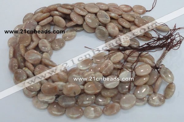 CMS16 15.5 inches 12*16mm oval moonstone gemstone beads wholesale