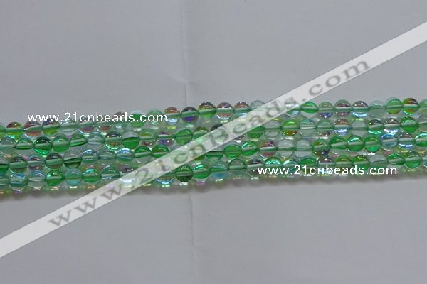 CMS1601 15.5 inches 6mm round synthetic moonstone beads wholesale