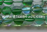 CMS1602 15.5 inches 8mm round synthetic moonstone beads wholesale