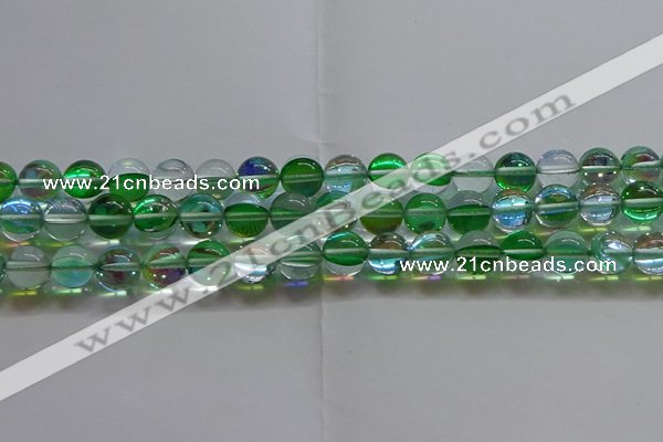 CMS1603 15.5 inches 10mm round synthetic moonstone beads wholesale