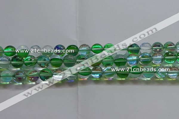CMS1604 15.5 inches 12mm round synthetic moonstone beads wholesale