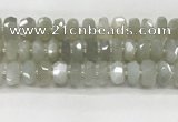 CMS1658 15.5 inches 6*13mm - 8*14mm faceted tyre moonstone beads