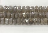 CMS1662 15.5 inches 6*13mm - 8*14mm faceted tyre moonstone beads