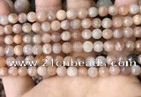 CMS1678 15.5 inches 6mm faceted round moonstone beads wholesale