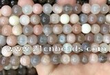 CMS1686 15.5 inches 8mm round rainbow moonstone beads wholesale