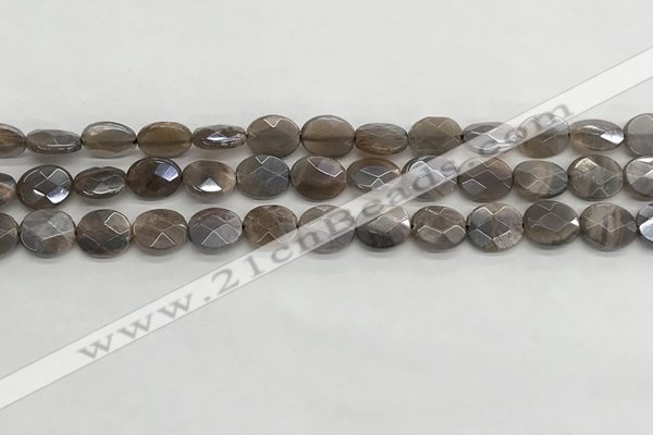 CMS1797 15.5 inches 8*10mm faceted oval AB-color moonstone beads