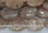 CMS18 15.5 inches 16*20mm oval moonstone gemstone beads wholesale